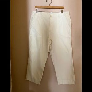 Gap cropped utility straight pant